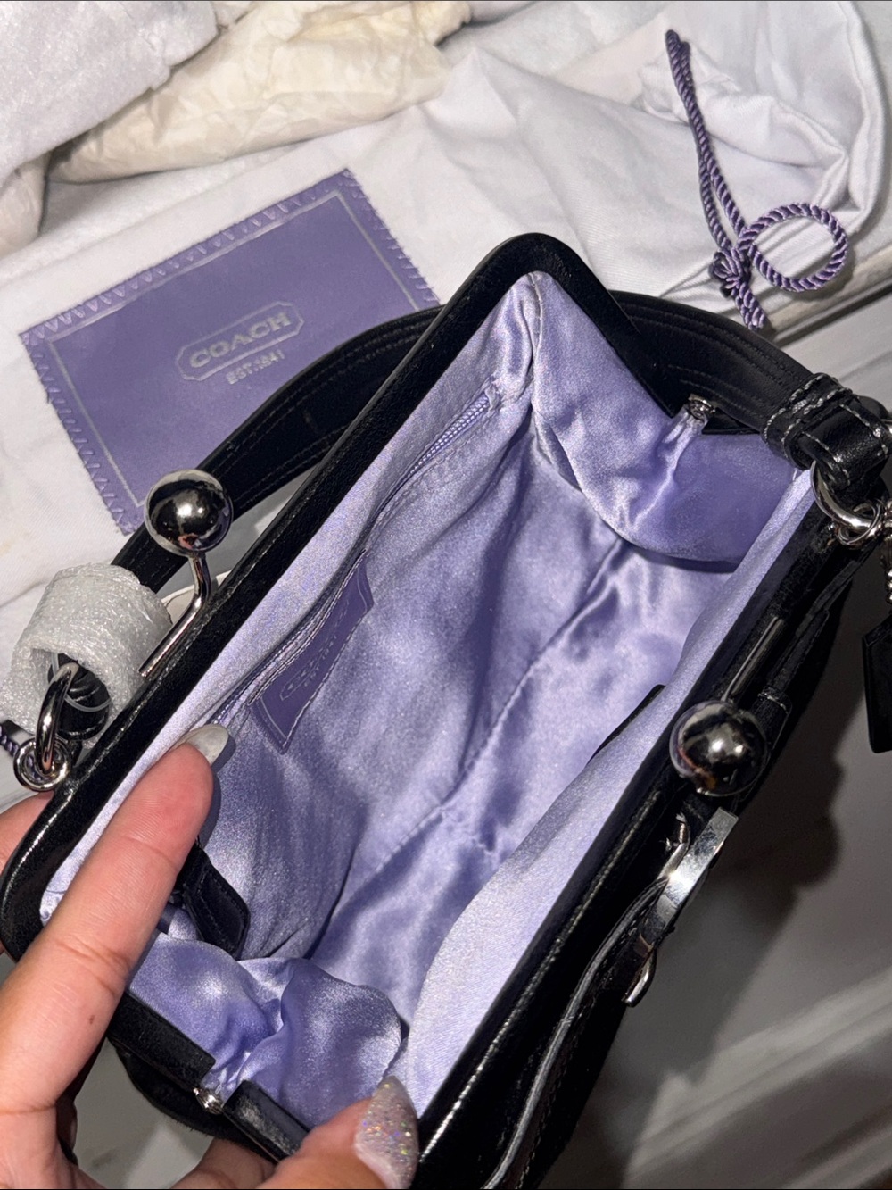 Coach Madison kiss-lock purse - Picture 8 of 16